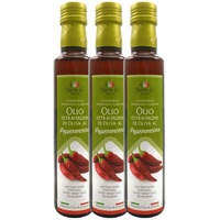 Extra Natives Olivenöl mit natürlichen Peperoncinoaroma aus Italien - 3x250 ml