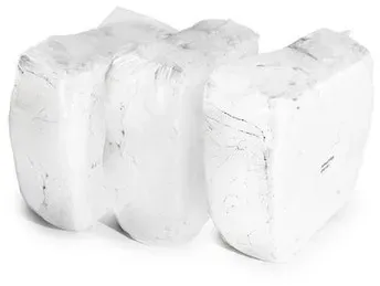 Putzlappen Frottee weiß, 3 Presswürfel à 10 kg
