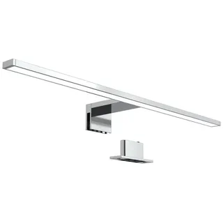 B.K.Licht Wandleuchte Badleuchte LED Spiegelleuchte Badezimmer IP44 230V chrom - BKL1112_13, LED fest integriert, 3000K - Warmweiß, 4000K Schminklicht 8W 780lm Badezimmer-Beleuchtung Spiegelschrank Flur silberfarben 10 cm x 60 cm x 3 cm