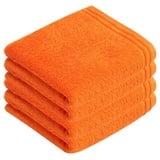 Vossen Handtücher 4er Pack Handtuch 60 x 110 cm Calypso feeling, Frottier (Spar-Set, 4-St), hohe Markenqualität orange