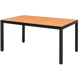 vidaXL Gartentisch 150 x 90 x 74 cm Braun