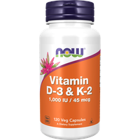 NOW Foods Vitamin D-3 & K-2 1000 IU 45