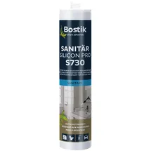 Bostik Dichtstoff S730 Sanitärsilicon Pro 300 ml silbergrau