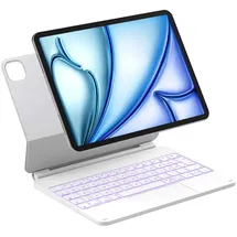 Inateck NeoMagic Tastatur Hülle für iPad Air 11 Zoll M3/M2 (2025/2024), Air 5/4, Pro 11 Zoll Weiß
