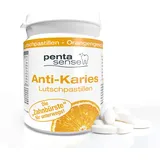 PentaSense® - Xylit Anti Karies Lutschpastillen mit Orangengeschmack gegen Plaque und Säure helfen den Zahnschmelz zu bewahren - 30 Stück