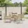 vidaXL Garten Essgruppe 5-tlg. Beige
