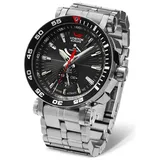 Vostok Europe Energia Rocket Herrenuhr mit Edelstahl-Armband, automatische Reserve, 30 ATM, Datum, 575a538-b, Armband