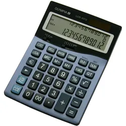 Olympia LCD 4312, Desktop, Einfacher Taschenrechner, 12 Ziffern, 3 Zeilen
