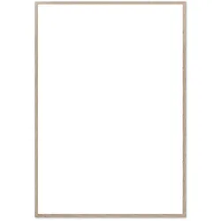 The Poster Club - Bilderrahmen Eiche natur, Plexiglas, 70 x 100 cm