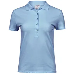 Tee Jays  Damen Stretch Poloshirt Mila in Blau, Gr. S