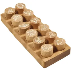 COLOP 165224, Rund, Gummi, Holz, Holz, 3 cm