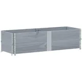 vidaXL Pflanzkasten Grau 150x50 cm Massivholz Kiefer - Grau