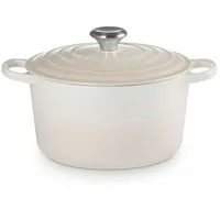 Le Creuset Signature Bräter rund hoch 24 cm meringue