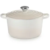 Le Creuset Signature Bräter rund hoch 24 cm meringue