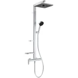 Ideal Standard Alu+ Aufputz-Duschsystem Einhebelmischer Silber  BE204SI