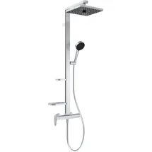 Ideal Standard Alu+ Aufputz-Duschsystem Einhebelmischer Silber  BE204SI
