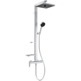 Ideal Standard Alu+ Aufputz-Duschsystem Einhebelmischer Silber  BE204SI