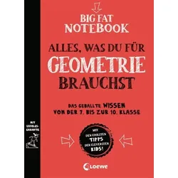 LOEWE VERLAG 978-3-7432-1310-4 Big Fat Notebook - Geometrie 7. bis 10. Klasse