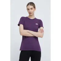 The North Face Simple Dome T-Shirt Black Currant Purple XS