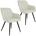 2er Set Stuhl Marilyn gepolstert, in Leinenoptik 58 x 62 x 82 cm