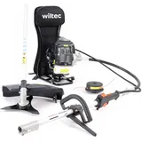 Wiltec 2-in-1 Multifunktionsgerät 2-Takt Motor Rucksack Rasentrimmer
