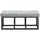 deluke Sitzbank MEXICO Grau 100 x 38 x 46 cm
