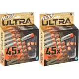 Nerf Ultra 45-Dart Nachfüllpack - 45 offizielle Darts für Ultra Blaster (Packung mit 2)