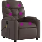 vidaXL Massagesessel Modell 6 Kunstleder 89 x 100 x 0 cm Braun mit Fernbedienung
