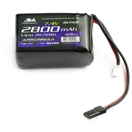 Arrowmax Modellbau-Empfängerakku (LiPo) 7.4 V 2800 mAh Hump JR