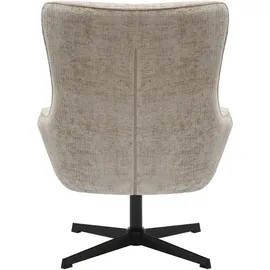 SalesFever Drehsessel Komfortabler Chenillestoff 81 x 103 x 85 cm Grau/Schwarz drehbar
