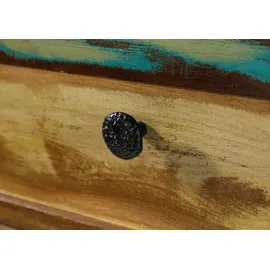 Massivmoebel24 Kommode Altholz 100x42x88 mehrfarbig lackiert Nature OF Spirit #49