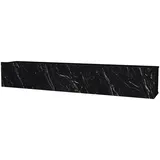 moebel17 Damla TV-Lowboard 180x29x29 cm Schwarz Marmor Holz