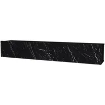 moebel17 Damla TV-Lowboard 180x29x29 cm Schwarz Marmor Holz