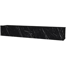 moebel17 Damla TV-Lowboard 180x29x29 cm Schwarz Marmor Holz