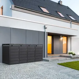 ML-Design Mülltonnenbox 260 x 80 x 120 cm anthrazit