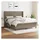 vidaXL Boxspringbett mit Matratze Taupe 180x200 cm Stoff