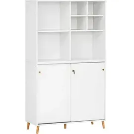 MÖBELPARTNER Serie 500 Kombischrank 100,1 x 41,0 x 174,2 cm weiß