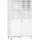 MÖBELPARTNER Serie 500 Kombischrank 100,1 x 41,0 x 174,2 cm weiß