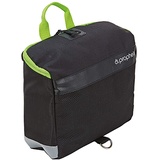Prophete Lenker-Packtasche mit Kartenfach und Regenüberzug in Signalfarbe Schwarz, 601