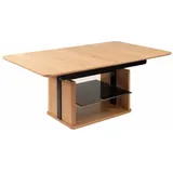 58 aufm Kessel COUCHTISCH höhenverstellbar und ausziehbar Cissy 120x54x70 Wildeiche | Gr.: onesize