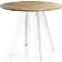 WFL GROUP Esstisch Glory Weiß im Industriestil - Modern,