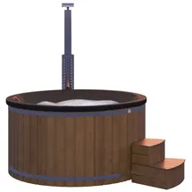 Wolff Finnhaus Hot Tub Typ 5 Ø 225 cm x 110 cm Schwarz