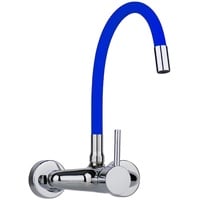 ATCO® TENTO chrom/indigoblau Wandarmatur mit Silikon-Auslauf Küchenarmatur EHM