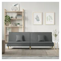 vidaXL Schlafsofa Dunkelgrau Stoff