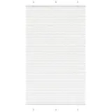 vidaXL Plissee Weiß 115x200 cm Stoffbreite 114,4 cm Polyester