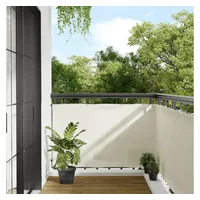 vidaXL Balkon-Sichtschutz Creme 90x700 cm 100 % Polyester-Oxford