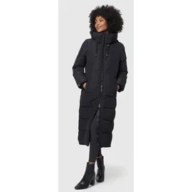 Marikoo Winterjacke "Nadeshikoo XIV", Damen, Gr. L, schwarz, Obermaterial: 100% Polyester; Innenseite: 100% Polyester; Futter: 100% Polyester; Wattierung: 100% Polyester, Jacken, extra langer Winter Mantel gesteppt