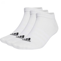 adidas Unisex Thin and Light Sportswear 3 Pairs Knöchelsocken, White/Black, XS