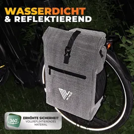 MIVELO Fahrradtasche 25 l Olivgrün
