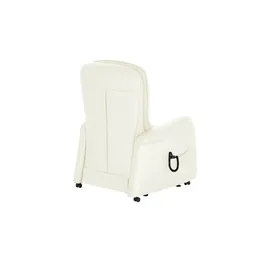 HIMOLLA Fernsehsessel 7568 Leder 77 x 104 x 85 cm Weiß elektrisch